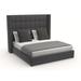 Wade Logan® Esparto Tufted Low Profile Standard Bed Upholstered/Revolution Performance Fabrics® in Gray/Black | 67 H x 72 W x 65 D in | Wayfair