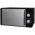 Russell Hobbs 20 Litre 800W Black Solo Manual Microwave, 5 Power Levels, Integrated Timer and Defrost Function, Easy Clean RHM2060B