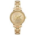 Michael Kors Watch for Women Sofie, Three Hand Movement, 36 mm Gold Stainless Steel Case with a Stainless Steel Strap, MK4334