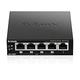 D-Link DGS-1005P, 5-Port Unmanaged PoE+ Gigabit Switch (4 x 10/100/1000 Mbit/s BaseT PoE Port, 1 x 10/100/1000 Mbit/s BaseT Port, 60W PoE Kapazität, Plug & Play, lüfterlos, Metallgehäuse)