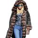 Aox Women Winter Faux Fur Warm Thicken Coat Lady Casual Parka Long Jacket Outdoor Overcoat Plus Size 8-20 (10, Black 7998)