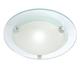 LITECRAFT Lacunaria Ceiling Light Bathroom IP21 Rated Large Glass Flush Mounted - Frosted (Large (31 cm)