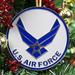 U.S. Flag Store Air Force Wings Heroes Series Holiday Ornament Hanging Figurine Metal in Blue/White | 3.75 H x 3.75 W x 0.25 D in | Wayfair