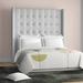 Brayden Studio® Tufted Low Profile Standard Bed Revolution Performance Fabrics®/Upholstered in White | 87 H x 81 W x 81 D in | Wayfair