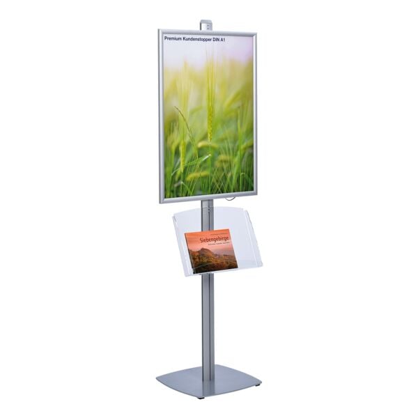 update displays Prospektregal »Variaton 70« A1 Acrylablage silber, 45x185x3.3 cm Image