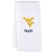 White Chad & Jake West Virginia Mountaineers Personalized Burp Cloth