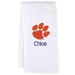 White Chad & Jake Clemson Tigers Personalized Burp Cloth