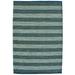 Green 60 x 0.3 in Area Rug - Breakwater Bay Lawhorn Striped Hand Knotted Jute Area Rug Jute & Sisal | 60 W x 0.3 D in | Wayfair