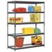 WFX Utility™ 78" H Steel Five Shelf Heavy Duty Shelving Unit Wire/Metal/Steel in Black/Gray | 78 H x 60 W x 24 D in | Wayfair