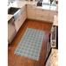 Beige;blue;gray Rectangle 2'10" x 4'10" Kitchen Mat - Un-Rug Dwight Low Profile Kitchen Mat by Matterly 0.125 x 34.0 W in whitePlastic | Wayfair