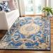 Blue/White 108 x 0.5 in Indoor Area Rug - Astoria Grand Priscila Hand-Tufted Wool Blue/Ivory Area Rug Wool | 108 W x 0.5 D in | Wayfair