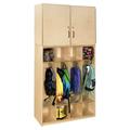 Wood Designs Contender 4 Unit Storage Locker & Cabinet- RTA Wood in Brown | 72.56 H x 36 W x 12 D in | Wayfair C56800F-36W