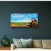East Urban Home 'Eggplants' Framed Graphic Art Print on Canvas Canvas, Faux Fur in Blue/Orange | 24 H x 48 W x 2 D in | Wayfair