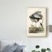 East Urban Home 'Blue Heron Portrait' Oil Painting Print by James Audubon on Wrapped Canvas in White | 47 H x 30 W x 2 D in | Wayfair