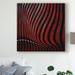 East Urban Home 'Optic Illusion' Photographic Print on Wrapped Canvas in Black/Red | 14 H x 14 W x 2 D in | Wayfair