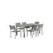 Orren Ellis Guisselle 7 Piece Outdoor Dining Set Glass/Metal | Wayfair D05D3F76611F4BB7899C19E2740422CE