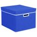 Rebrilliant Stackits Stackable Fabric Box Fabric in Blue | 10 H x 12 W x 15 D in | Wayfair 52E805ABBEA34BCBB27316278B8CD46C