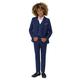 Roco Boys Blue Modern Fit Suit, 3 Piece Wedding Suit, Jacket, Waistcoat & Trouser Set, 3 Years
