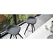 Calligaris Palm Backless Stool w/ Wooden Base Wood/Upholstered in Gray | 29.25 H x 17.75 W x 19.75 D in | Wayfair CS1811010012S9600000030
