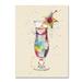 Wrought Studio™ 'Cocktail Drinks Glass Watercolor VI' Graphic Art Print on Wrapped Canvas Metal | 32 H x 24 W x 2 D in | Wayfair