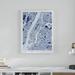 Wrought Studio™ New York City Street Map Watercolor Blue by Michael Tompsett - Painting Print on Canvas in Blue/Indigo | Wayfair