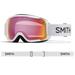 Smith Grom Youth Snow Goggles - Men's White Red Sensor Mirror Lens GR6RZWT19