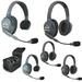 Eartec UL523 5-Person Full-Duplex Wireless Intercom with 2 UltraLITE Single-Ear & UL523