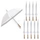Anderson Wedding Umbrella (Pack of 10), White, 48 Inches Diameter