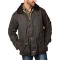 Rydale Men's Stamford Antique Waxed Cotton Jacket Country Coat for Walking, Shooting British Made Olive