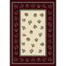 Green/Red 129 x 0.38 in Area Rug - August Grove® Gleason Oriental Tufted Garnet/Opal Area Rug Nylon | 129 W x 0.38 D in | Wayfair