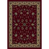 Red 64 x 0.38 in Area Rug - Milliken Signature Floral Tufted Garnet Area Rug Nylon | 64 W x 0.38 D in | Wayfair 4000021236