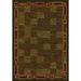 Green/Red 64 x 0.38 in Area Rug - Winston Porter Rische Geometric Tufted Area Rug Nylon | 64 W x 0.38 D in | Wayfair