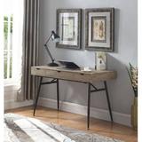 Union Rustic Haiden Desk Wood/Metal in Brown/Gray | 29.5 H x 47.25 W x 23.5 D in | Wayfair D89D140F86764387972C1B7546AADE3F