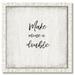Winston Porter 'Double' by Suzanne Nicoll Framed Textual Art on Wood in Black/Brown | 22.25 H x 22.25 W x 2 D in | Wayfair
