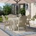 Dovecove Everton Square 4 - Person 42" Long Outdoor Dining Set Wood/Plastic in White | Wayfair 52A6C990BCF7425F840EC7906E89F6F2