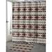 Loon Peak® Alvina Geometric Single Shower Curtain Polyester in Gray | 74 H x 71 W in | Wayfair LOPK4953 42264162