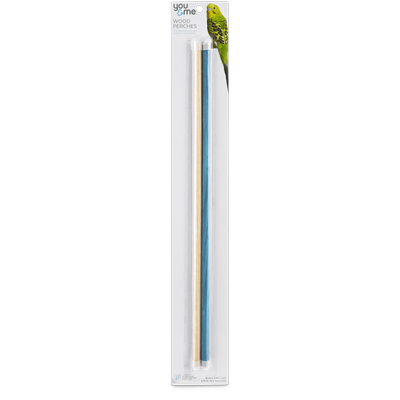 You & Me Colorful 1/2-inch Wood Bird Perch 2 Pack, X-Large