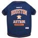 MLB American League West T-Shirt for Dogs, X-Small, Houston Astros, Multi-Color