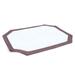 Brown and White Self-Warming Pet Cot Cover, 32" L x 25" W, Medium