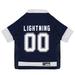 NHL Atlantic Division Mesh Jersey For Dogs, X-Small, Tampa Bay Lightning, Multi-Color