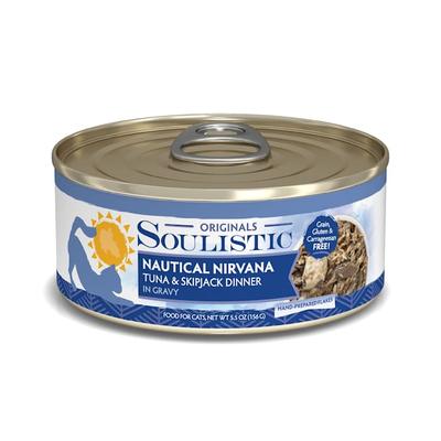 Soulistic Originals Nautical Nirvana Tuna & Skipjack Dinner in Gravy Wet Cat Food, 5.5 oz., Case of 8
