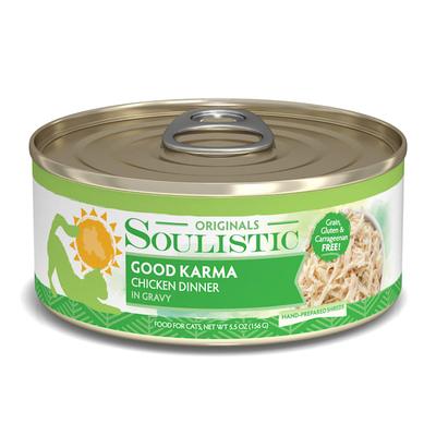 Soulistic Originals Good Karma Chicken Dinner in Gravy Wet Cat Food, 5.5 oz., Case of 8