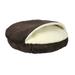 Luxury Micro Suede Cozy Cave Pet Bed, 35" L X 35" W X 35" H, Brown, Large