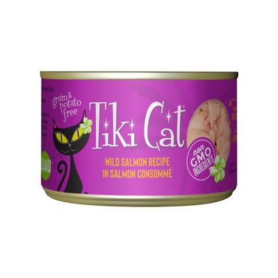 Tiki Cat Hanalei Luau Salmon Wet Cat Food, 6 oz., Case of 8