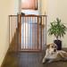 Tall One-Touch Pet Gate II, 36.4" x 38.4" x 2", 15.4 LBS, Brown