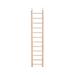 Bird 12-Step Wood Bird Ladder, 23.5" L, 23.5 IN, Natural Wood