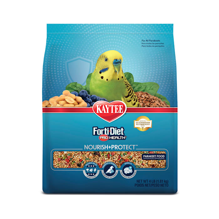 Kaytee Forti-Diet Pro Health Nourish+Protect Parakeet Food, 4 lbs.
