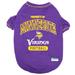 NFL NFC North T-Shirt For Dogs, X-Large, Minnesota Vikings, Multi-Color