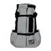 Air 2 Forward Facing Backpack Light Grey Dog Carrier, 11" L X 9" W X 19" H, Medium, Grey / Black