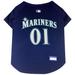 MLB American League West Jersey for Dogs, Large, Seattle Mariners, Multi-Color